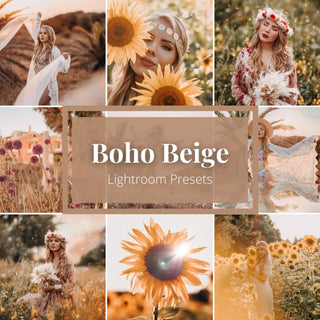 Boho beige presets